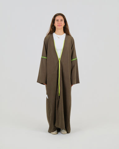 LUMINOUS MOSS ABAYA