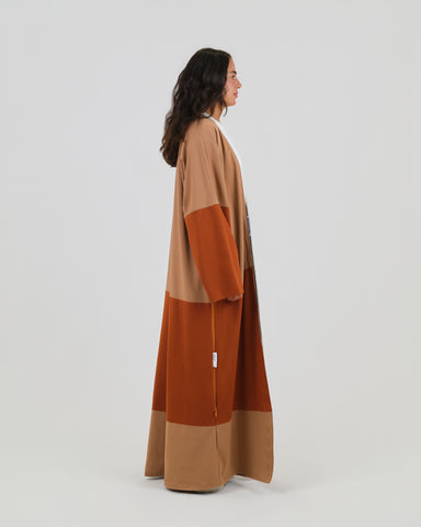 RETRO CHOCOLATE ABAYA