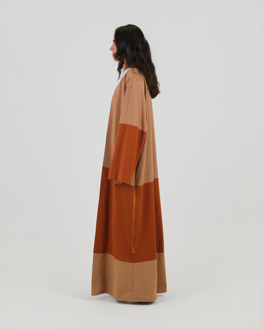 RETRO CHOCOLATE ABAYA